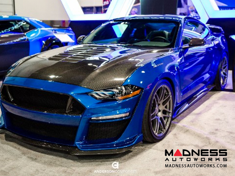 Ford Mustang GT500 Double Sided Hood - Carbon Fiber (2018-2019)